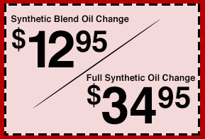 Synthetic Blend Oil Change, Full Synthetic Oil Change
