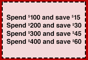 Spend and Save!