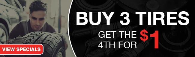 Buy 3 Tires, Get The 4TH For $1