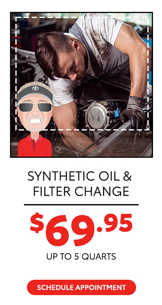 Synthetic oil and filter change