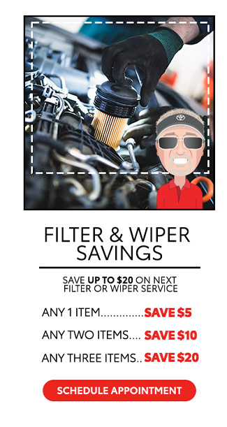 Filter and wiper savings