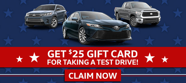 Get A $25 Gift Card For Taking A Test Drive