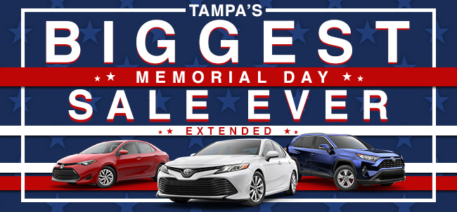 Tampa's Biggest Memorial Day Sale Ever