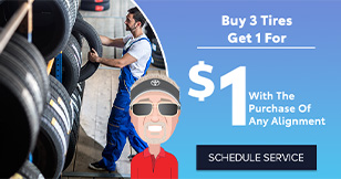 Buy 3 tires get 1 for $1