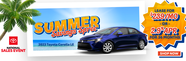 special offer on Corolla