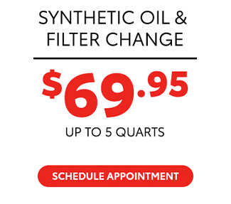 Synthetic oil and filter change