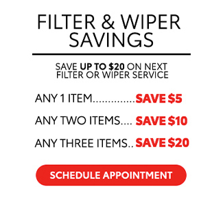 Filter and wiper savings