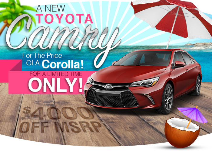 A New Toyota Camry For The Price Of A Corolla!