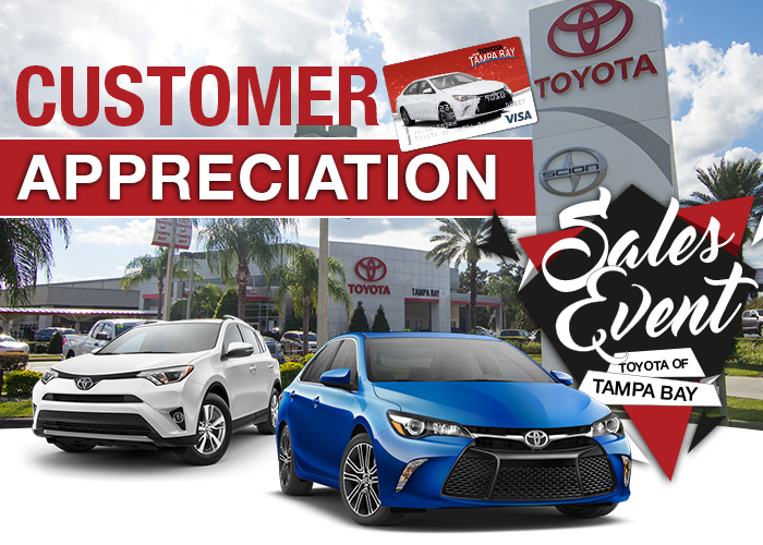 Customer Appreciation Sales Event at Toyota of Tampa Bay