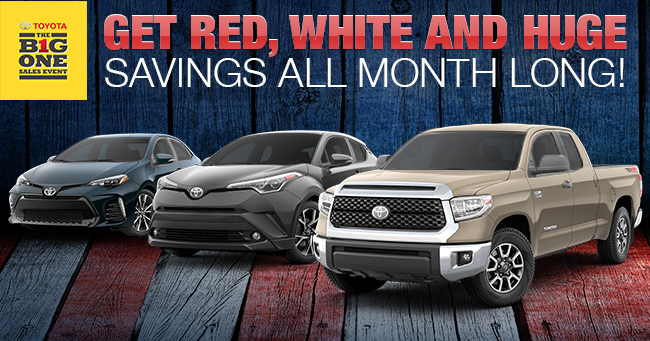 Get Red, White And Huge Savings All Month Long!