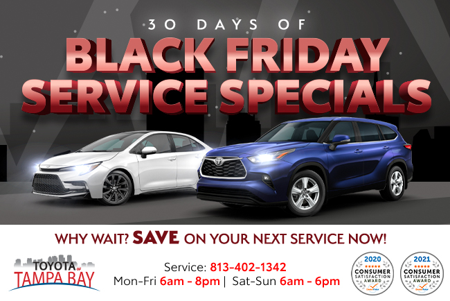 30 days of Black Friday Service Special - Why wait - Save on your next service now
