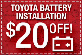 Toyota Battery Installation $20 OFF at Toyota of Tampa Bay