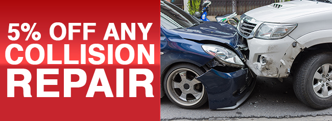 5% OFF ANY COLLISION REPAIR