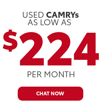 Pre-owned Camrys as low as $224 per month