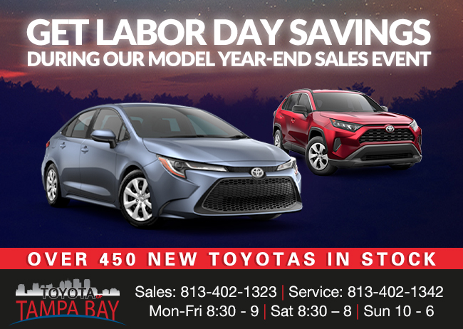 Get Labor Day Savings During The Model Year-End Sales Event