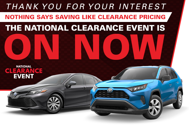 Thank You For Your Interest Nothing Says Saving Like Clearance Pricing The National Clearance Event Is On Now