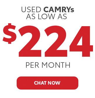 Used Camrys as low as $224 per month