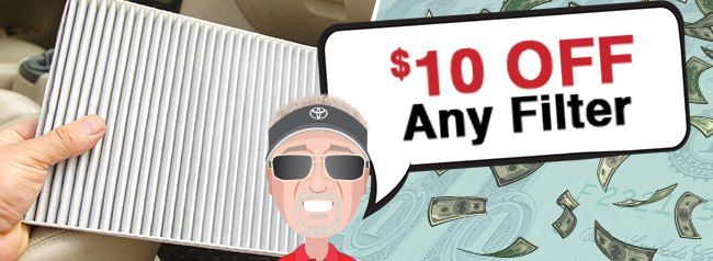 $10 off any filter
