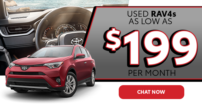 RAV4s as low as $199 a month