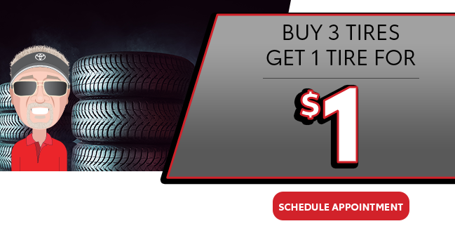 Buy 3 tires get 1 tire for $1