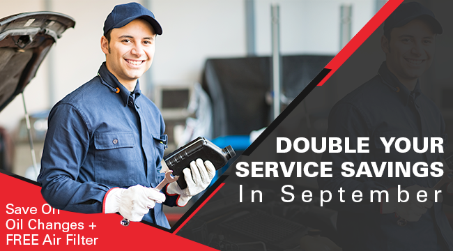 Double Your Service Savings In September