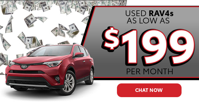 RAV4s as low as $199 a month
