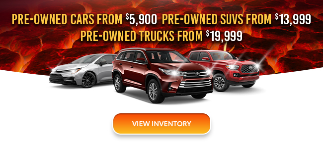 Pre-Owned cars, SUVs and trucks