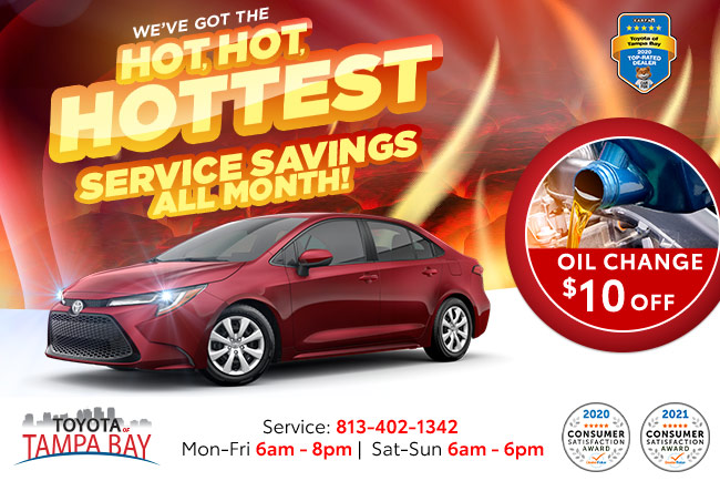 Promotional offer from Toyota of Tampa Bay, Tampa Florida