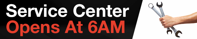 Service Center Opens At 6 AM