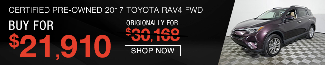 Certified Pre-Owned 2017 Toyota Rav4 FWD