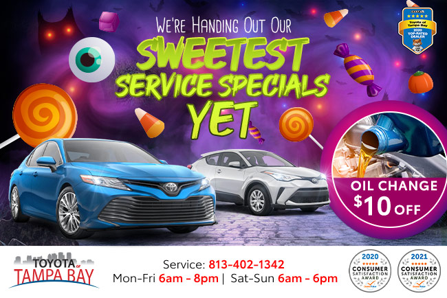 Promotional offer from Toyota of Tampa Bay, Tampa Florida