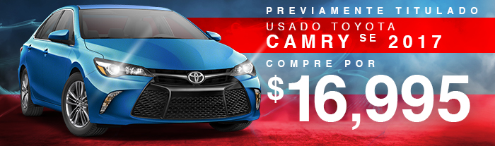 Previamente Titulado Seminuevo - Toyota Camry SE 2017 Compre Por $16,995