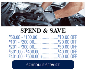 the more you spend the bigger discount you get. See servicer for details.
