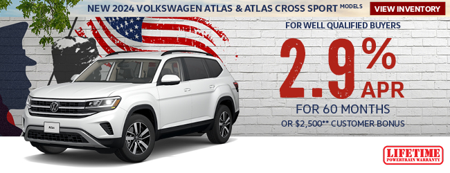 2024 Volkswagen Atlas and Atlas Cross Sport Offer