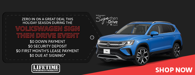 Zero in on a great deal this holiday season during the Volkswagen Sign then Drive Event