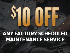 Ten USD off any scheduled maintenance service