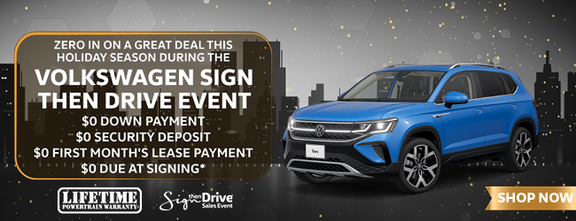 Zero in on a great deal this holiday season during the Volkswagen Sign then Drive Event