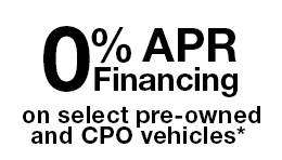 0.9% APR Financing on select pre-owned and CPO vehicles