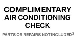 Complimentary Air Conditioning Check