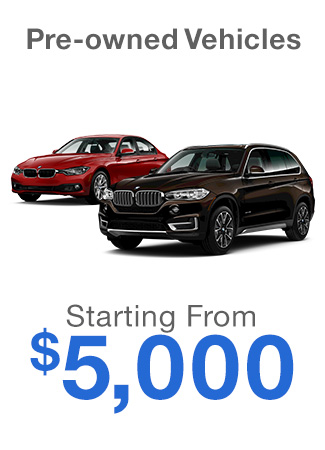 Pre-owned vehicles starting from $5,000