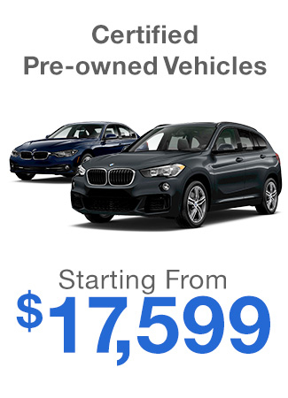 Certified pre-owned vehicles starting from $17,599