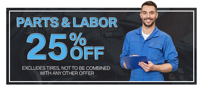 25% Off Parts & Labor
