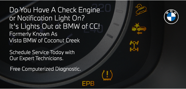 Do you have a check engine or notification light on? Schedule service today.