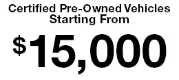 43 Certified Pre-Owned Starting From $18,559