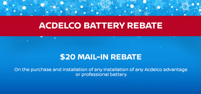 Acdelco Battery Rebate