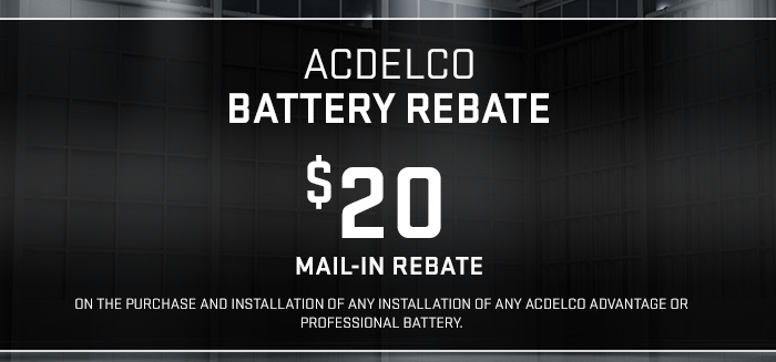 Acdelco Battery Rebate