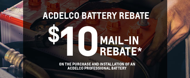 ACDELCO BATTERY REBATE