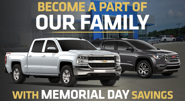 Become A Part Of Our Family With Memorial Day Savings
