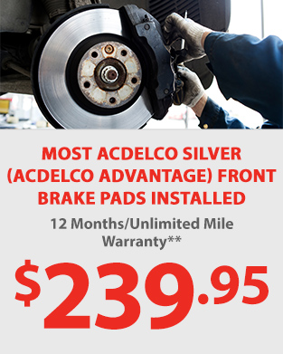 Most ACDelco Silver (ACDelco Advantage) Front Brake Pads Installed $239.95