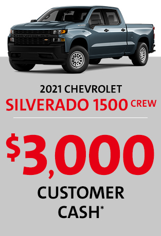 2021 CHEVROLET SILVERADO 1500 CREW CAB